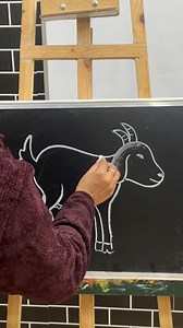 Goat 🐐 drawing for beginners #debikaartcentre #art #GOAT #animals | Debika Art Centre