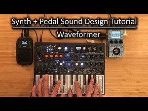 Synth   Pedal Sound Design Tutorial - Arturia MicroFreak and Zoom MS-70CDR