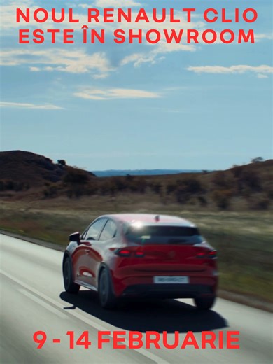 🚗 RENAULT CLIO DAYS 📅 9 – 14 februarie Te așteptăm la Renault Union Motors să experimentezi Noul Renault Clio într-un test drive dedicat. Un model cu tehnologii smart, conectivitate intuitivă, sisteme moderne de siguranță și motorizare full hybrid E-Tech, perfect adaptat vieții urbane. Totul, într-un eveniment cu oferte speciale. Programează acum un test drive! 📍Renault Union Motors, Șoseaua București – Ploiești 145 📆 Deschis și sâmbăta, între 10:00 și 14:00