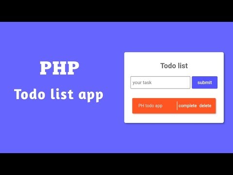 Build a Complete PHP Todo List App with MySQL Database