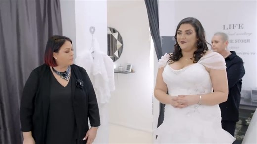 9.8K views · 237 reactions | Bride Jasmina defines herself as the "plus-size Kim Kardashian that's been on Drag Race" and wants a dress that channels all that! Will Jo and Al be up for the challenge? | Curvy Brides' Boutique - TLC | Facebook