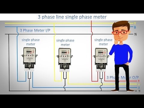 3 phase line single phase meter | 3 phase 1 phase meter connection by earthbondhon