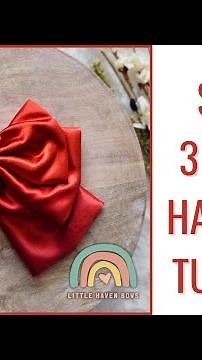 Tutorial satin 3 layered hair bow | coquette hair bows