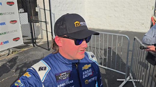 Brenden Queen on what he saw in the early Xfinity Talladega crash | Matt Weaver