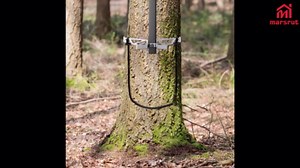 Marsrut 4Pcs Climbing Stick Aider for Hunting, Single Step Rope Ladder for Climbing Sticks, UHMWPE Non-Slip Tree Saddle Stand Accessories, Hand-Braided Cable Aiders, Load-Bearing up to 1764 lbs