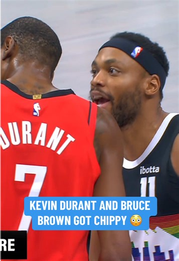 Kevin Durant and Bruce Brown Clash on the Court