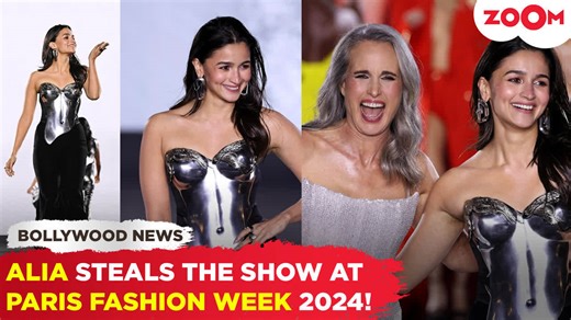 Alia Bhatt debuts at Paris Fashion Week 2024 in a metallic corset, walking the ramp with Kendall Jenner