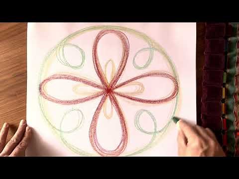 A Winter Flower Waldorf Form Drawing for First, Second or Third Grade