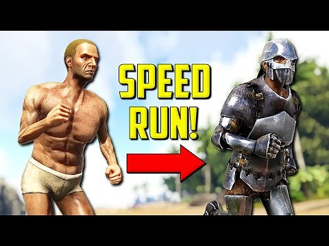 ARK SPEED RUN? - Level 1 to 100 - Official Ark PvP (ARKPOC)