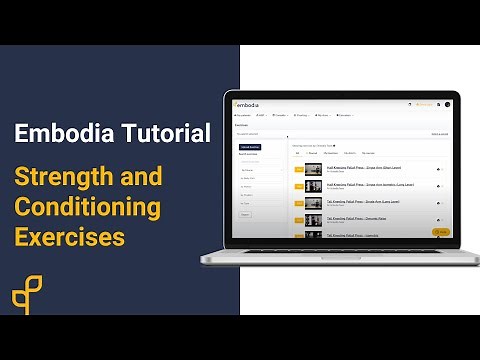 Tutorial | Home Exercise Programs (HEP) on Embodia | Strength and Conditioning Exercises