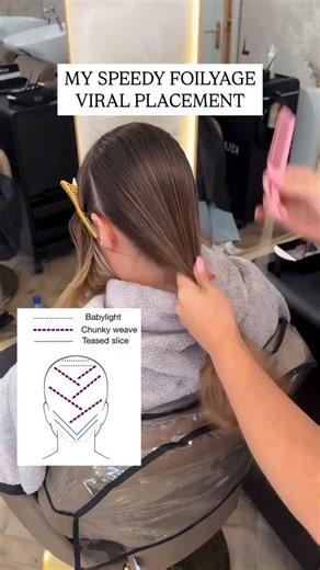 SalonCentric on Instagram: "Speedy Foilyage tips by @adele_catherine_balayage "We don’t need to over foil and over complicate the process. You might want to save this 🙌 Chunky teased weaves give the perfect pop of colour and dimension at the same time". #haireducation #haireducator"