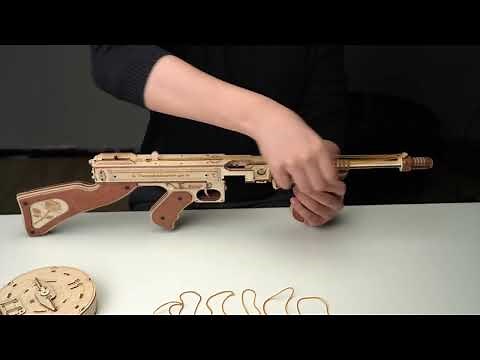 ROKR Thompson Submarine Gun Toy Puzzle LQB01 Assemble step9