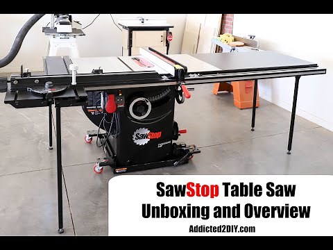 SawStop 3hp Professional Cabinet Saw Unboxing and Overview