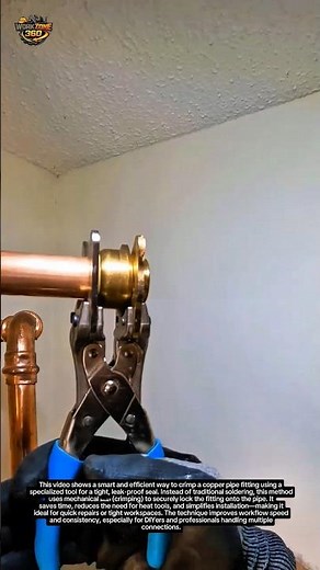 Genius Copper Pipe Crimping Trick You Must Try | Fast & Leak-Proof Connection!