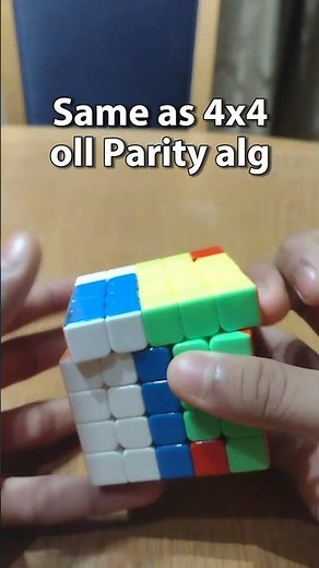 How to do the 5x5 edge parity algorithm #cubing easy tutorial