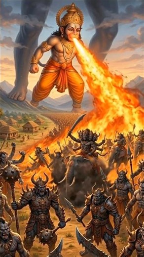 Hanuman Ji Ne Jalayi Rakshason Ki Sena 🔥 | Powerful Cartoon Story | Aam Wale Hanuman 🐒🥭