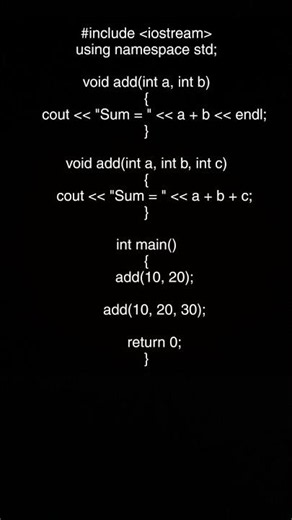 # 🎯 C++ Day 19 | Function Overloading in C++ 🔥 #
