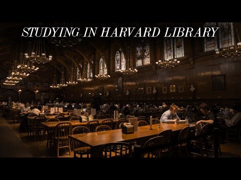 Studying in Harvard Library - a dark Academia playlist (classical)
