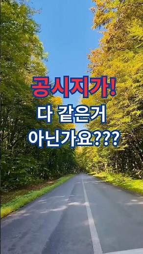 공시지가는 다 같은거 아닌가요? #공시지가 #표준지 #개별지 #표준지공시지가 #개별공시지가 #감정평가 #농지