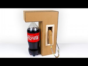 DIY Coca Cola Fountain Machine from Cardboard at Home