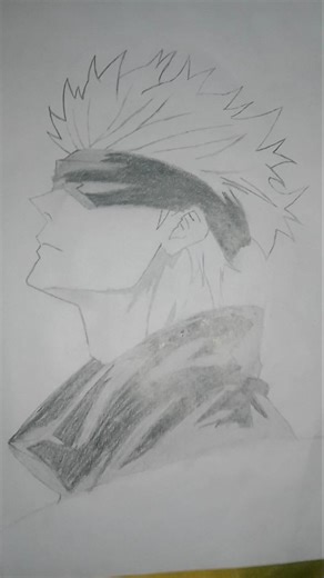 Anime Gojo drawing easy step || How to draw Gojo Saturo step by step | Easy anime character drawing