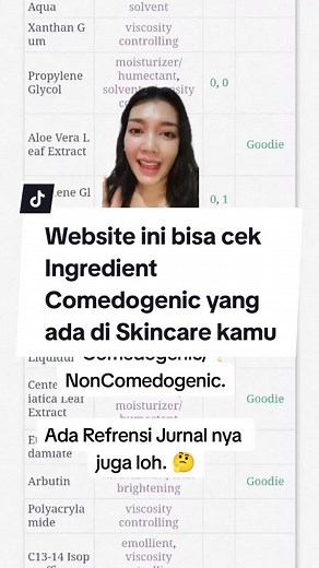 Semoga dari sini jadi tau, mana yg harus kamu hindari dan mana yg gak perlu kamu khawatirkan. karna tetap semuanya juga balik lagi ke Formulasi dari produk tersebut. 🥰 web : INCIdecoder #noncomedegenic #comedogenic #sunscreenviral #moisturizerlokal #sunscreenlokal