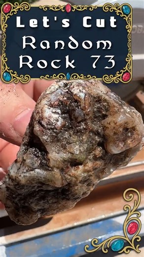 Cutting Calcedony Reveals Something Unexpected #rocks #gemstones #satisfying