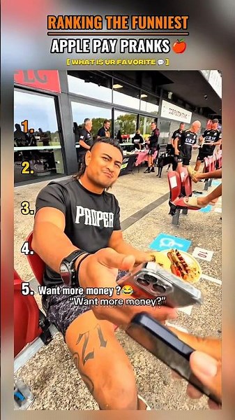 Ranking the funniest Apple Pay Pranks 😭🍎🔥 #funny #applepay #pranks #viral #fyp