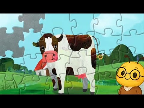 Old MacDonald’s Cow Puzzle Song | Nursery Rhymes | Little Bee