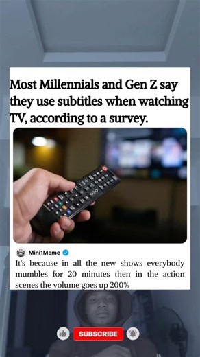 Most millennials and Gen Z says they use subtitles to watch movies