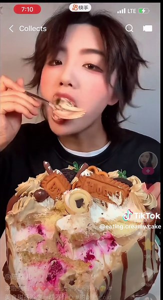 asmr eating soft chocolate cream cake 🎂🍰 #asmreatingcreamycake #creamycake #anbanhkem #banhkem #eatingshow #mukbang #chinesedesserts #foryoupage #fyp #eatingcake #cream #MickeyFriendsStayTrue #jellybeansweets