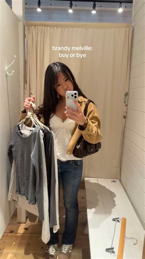 brandy melville try on haul :) #brandymelville #shopping