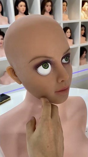 Custom Realistic Love Doll | Elastic Silicone Head & Adjustable Eye Design