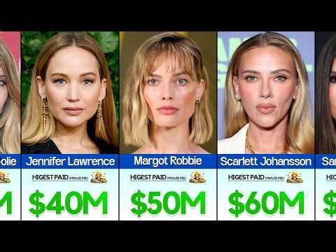🎬 50 Highest Paid Hollywood Actresses All-Time 💃💰 | You Won’t Believe #1!