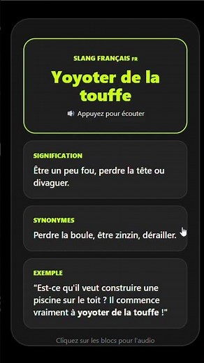 Que signifie l’expression française “Yoyoter de la touffe” ? 😅
