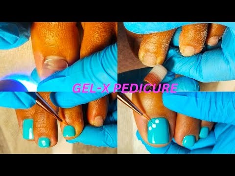 Gel-x Pedicure Transformation | From Dry To Perfect Toes