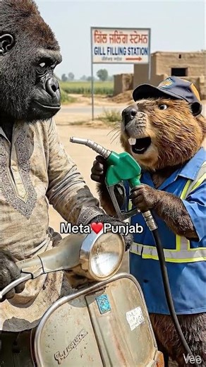 Gorilla and Panda funny part 90 | meta Punjab | #comedy #punjabicomedy #punjabi #funny