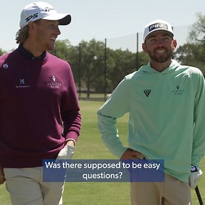 168 reactions · 10 comments | A good 'ol Texas showdown 鸞 Aggie Chandler Phillips and adopted Texan Austin Smotherman hit the range for a friendly closest-to-the-pin-challenge with Texas trivia. | PGA TOUR | Facebook