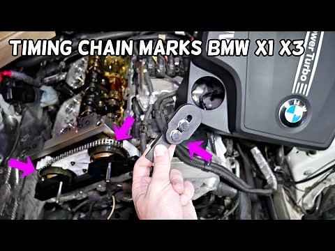 TIMING CHAIN MARKS BMW X1 X3, TIMING MARKS BMW F25 E84