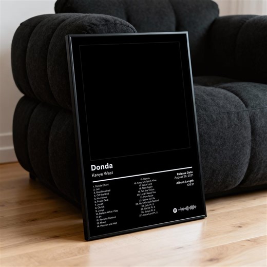 Kanye West "donda" Album Poster - Album Cover Wall Decor - Aesthetic Music Poster - Etsy