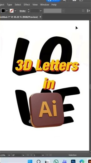 Adobe Illustrator Photoshop for 3D Text Which is BEST #photoshop #ps #graphicdesign #yt #ytshorts