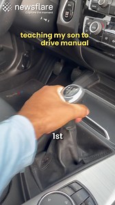 My son learns how to drive a manual | Newsflare