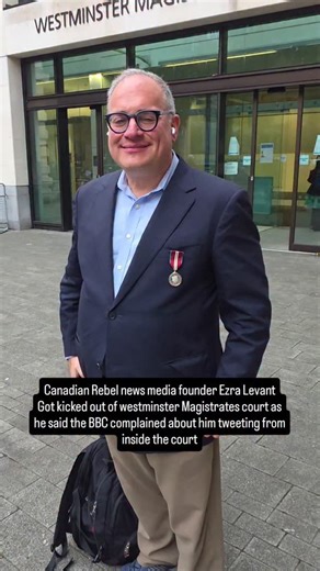 20 reactions | Canadian Rebel news media founder Ezra Levant Got kicked out of westminster Magistrates court as he said the BBC complained about him tweeting from inside the court #southlondon #northlondon #zonjy #canada #toronto #rebelnews | Zonjy | Facebook