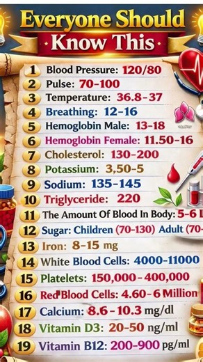 :* Everyone Should Know This (health reference chart)
