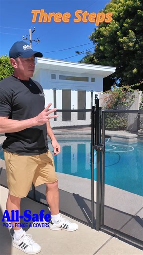 All-Safe Pool Fence & Covers on Instagram: "Self-Closing, Self-Latching Pool Fence Gate: A Smarter Layer of Protection Our pool gates are built to close automatically and latch securely, reducing the chance of the gate being left open. This creates an important layer of protection around the pool while reminding families that nothing replaces active supervision. All-Safe Pool Fence systems are designed to blend safety with convenience, giving parents, grandparents, and caregivers more confidence