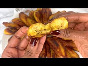 How to FRY sweet PLANTAIN | Making crispy homemade plantain | Bountiful cook