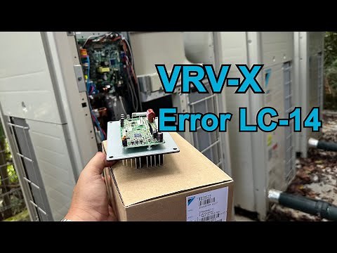 Daikin air conditioner VRV-X | Outdoor error LC-14 | indoor U4 | RXUQ_ _AYM