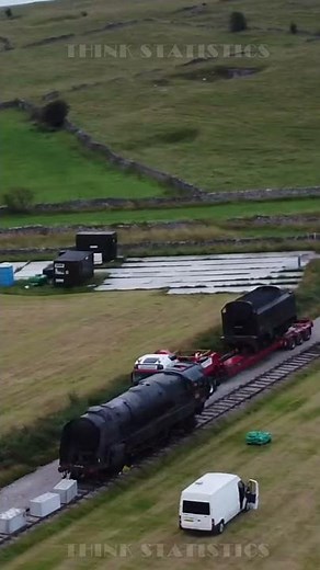 Mission Impossible 7 Filming Britannia Class Locomotive Flying Off Peak