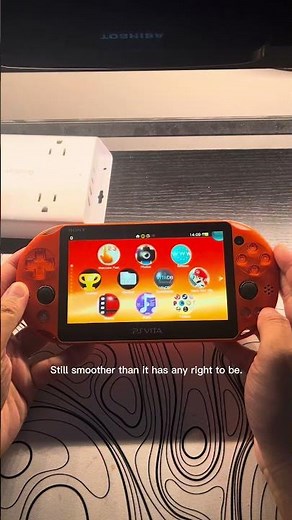 Flexing my PlayStation Vita library and smooth UI 😭💙🎮