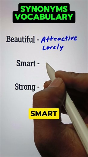 Synonyms Vocabulary 🧑‍🎓💯👍 #english